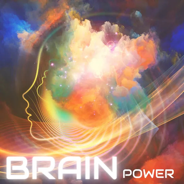 Colourful profile of a head with the words Brain Power