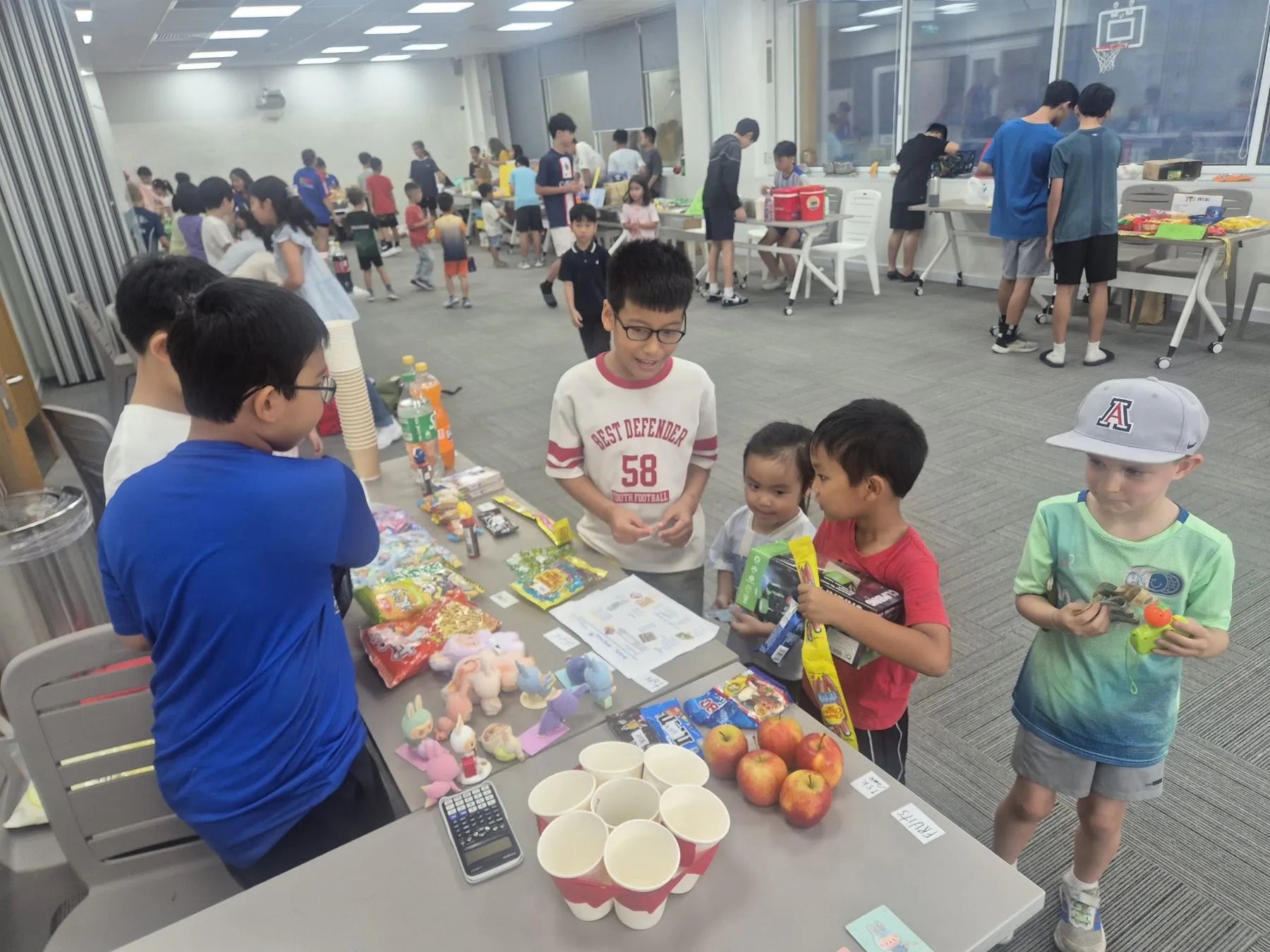 Campers running Market Day stalls