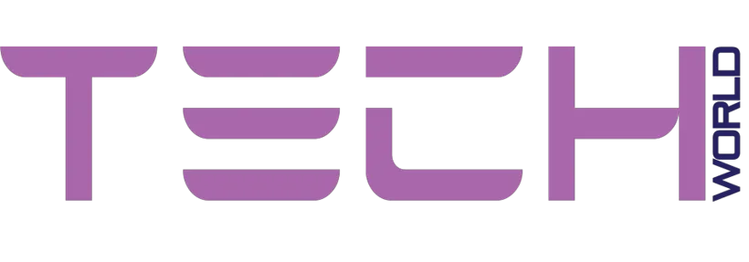 Tech World lettering
